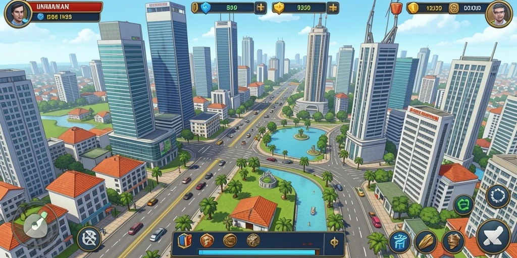 Menunjukkan ambil alih level menantang dengan gameplay.